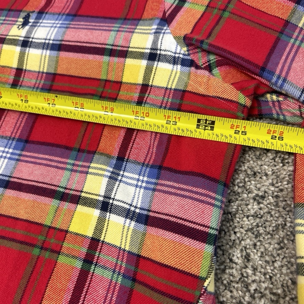 Vintage Men's XL Classic Fit Ralph Lauren Flannel Check Shirt Multicolor - Picture 6 of 12
